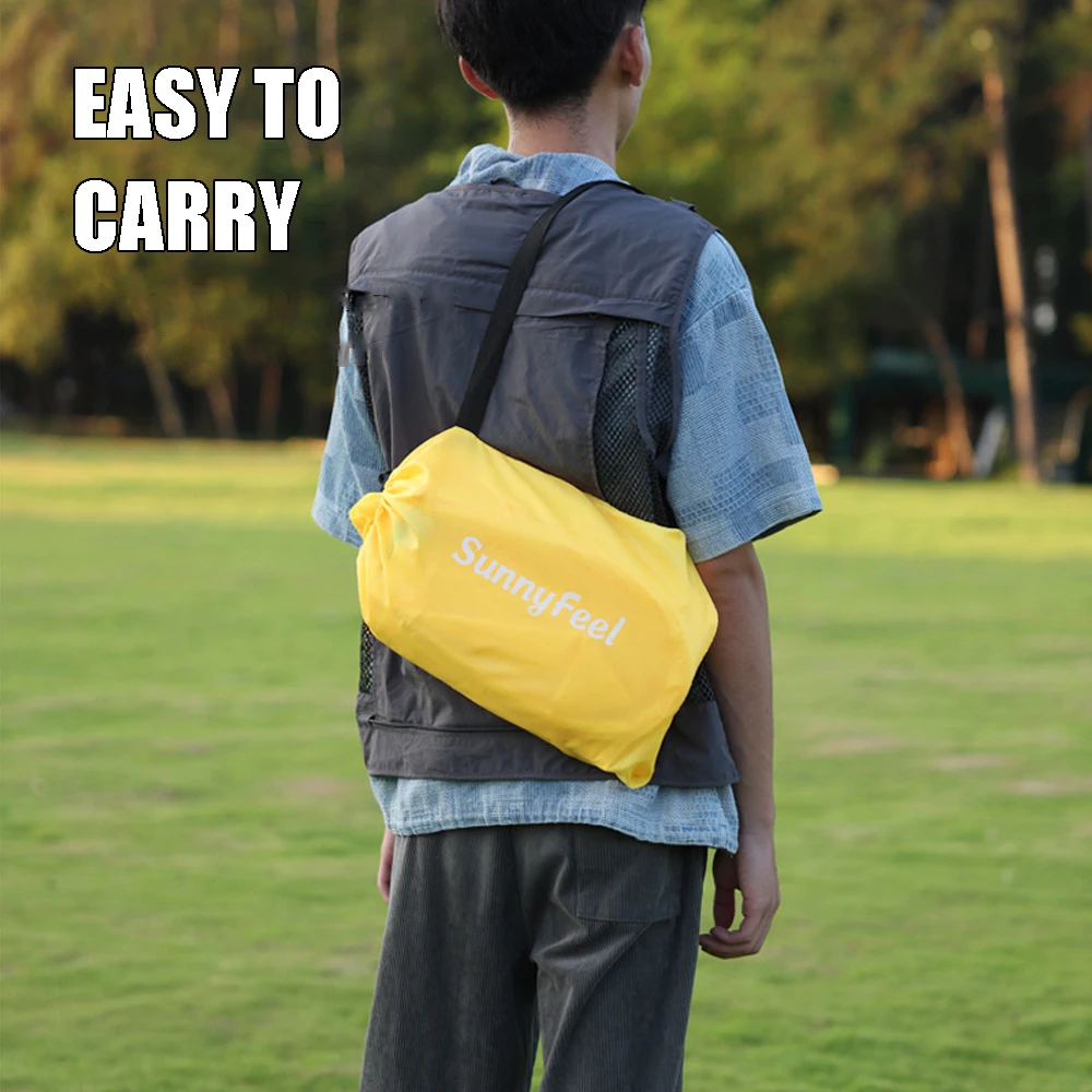 Sofá inflable, sofá perezoso portátil, tumbona de aire con bolsa de transporte, flotador inflable para piscina para acampar, Picnics en la playa y patio trasero - imagen 4