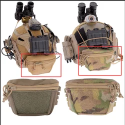 Bolsa para casco con cabeza de contrapeso de batería para casco táctico al aire libre