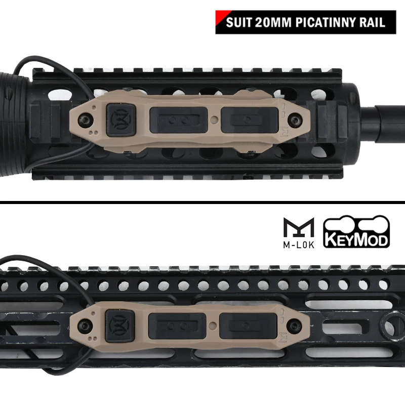 WADSN-luz estroboscópica táctica NGAL L3, luz LED blanca, caja de batería NGAL M300A/M600C, luz de explorador M600, linterna, juego de interruptor remoto de presión - imagen 4