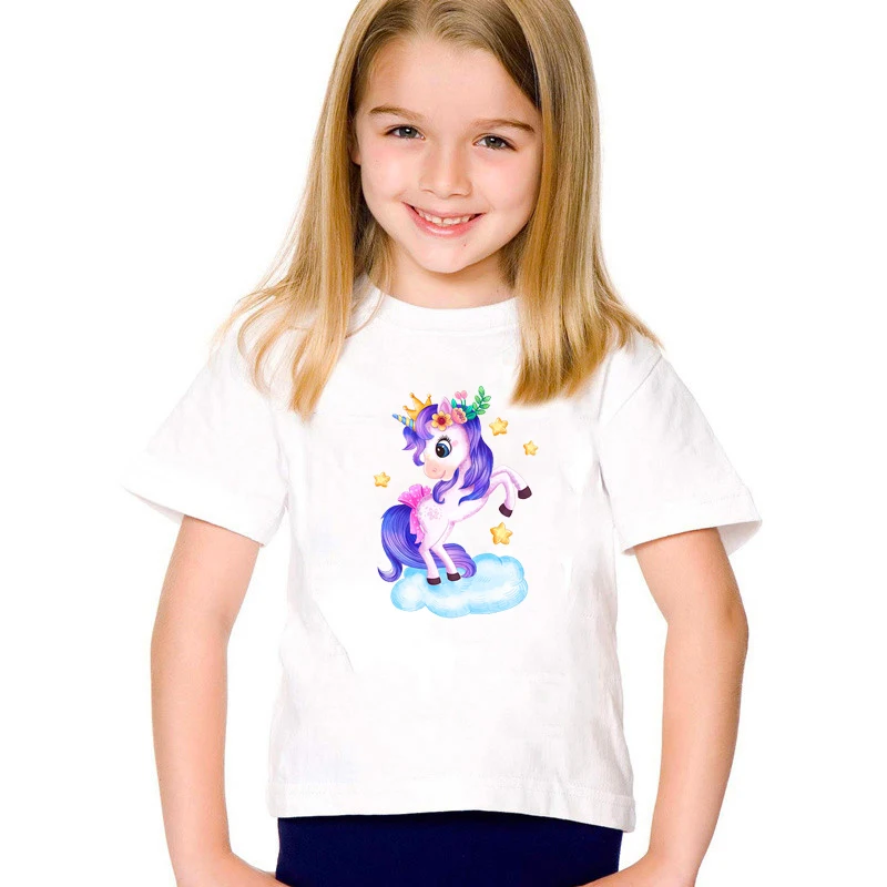 Parches térmicos de unicornio arcoíris para ropa, transferencia de calor para ropa, pegatinas de dibujos animados para ropa, bricolaje, Animal - imagen 3