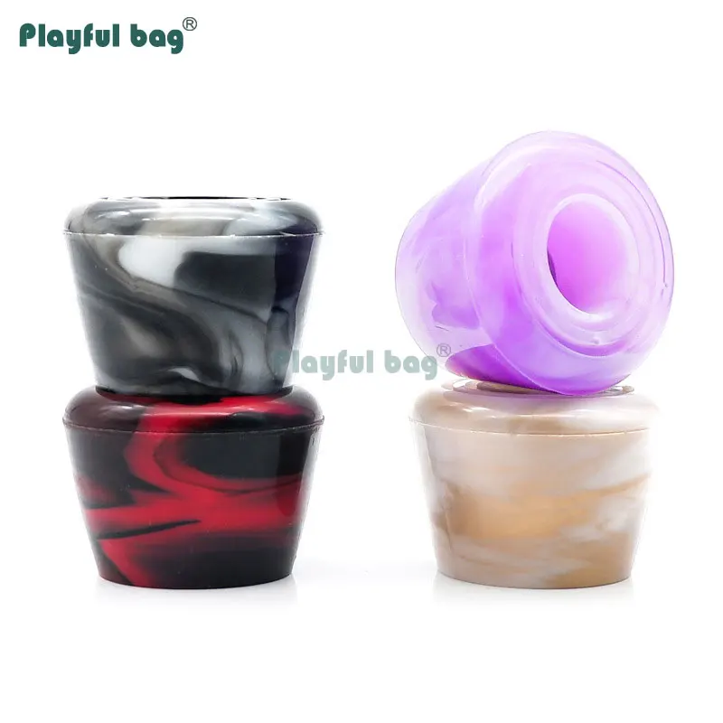 Patines de doble fila, cabezal de freno especial, accesorios de alta elasticidad de PU, resistente al desgaste, decoración DIY de colores mezclados AMB107 - imagen 5