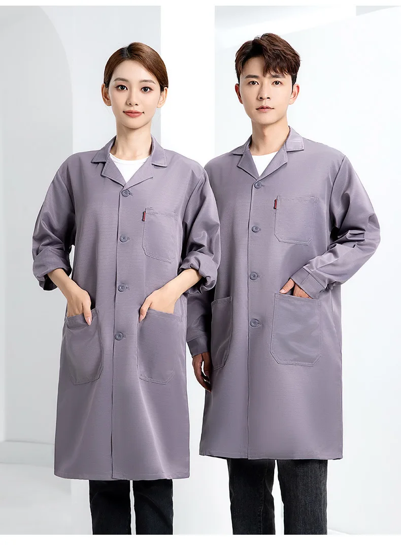 Chaqueta azul resistente al desgaste y a la suciedad para hombre, larga logística, almacén, fábrica, taller, manipulación de ropa de trabajo - imagen 4