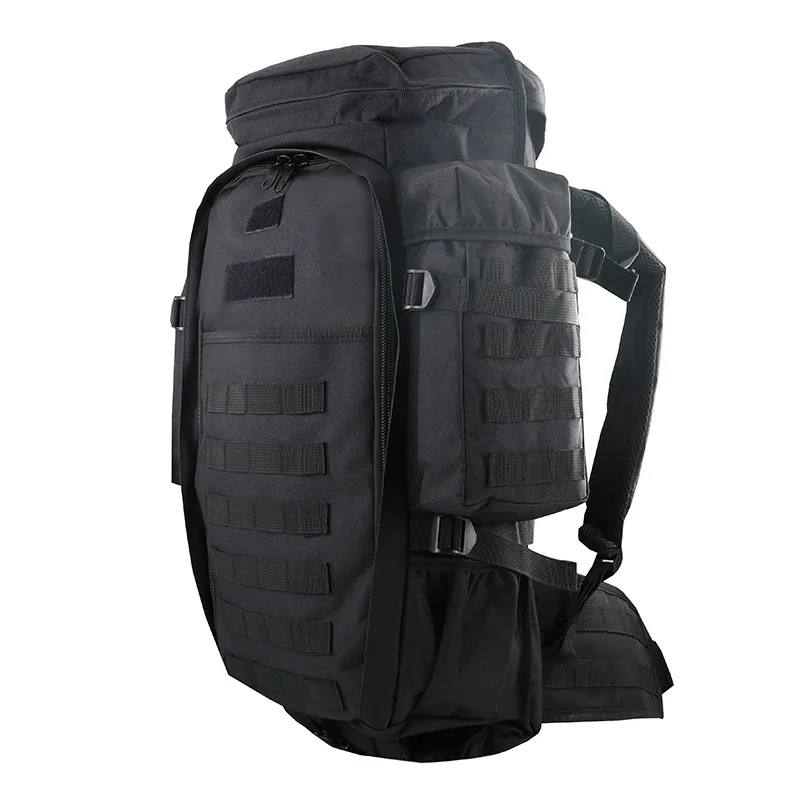 Mochila combinada para deportes al aire libre, senderismo, escalada, mochila táctica de camuflaje de 70L, bolsa de viaje resistente al desgaste impermeable - imagen 3