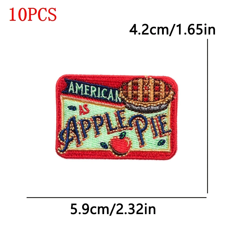 10 unids/set fantásticos parches de hierro para ropa parche termoadhesivo para ropa parches bordados de planeta de la paz en sombrero Jeans - imagen 2