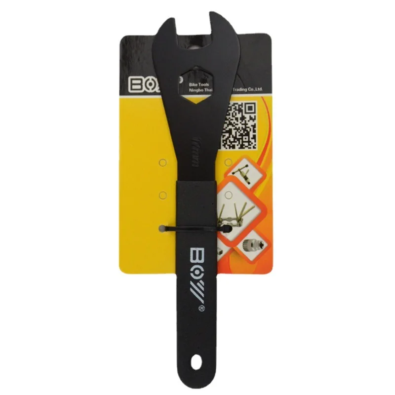 Juego de llaves de eje de bicicleta de cono de acero de alto carbono portátil, husillo de bicicleta, llave de mano, ciclismo, herramientas de reparación al aire libre, accesorios - imagen 5