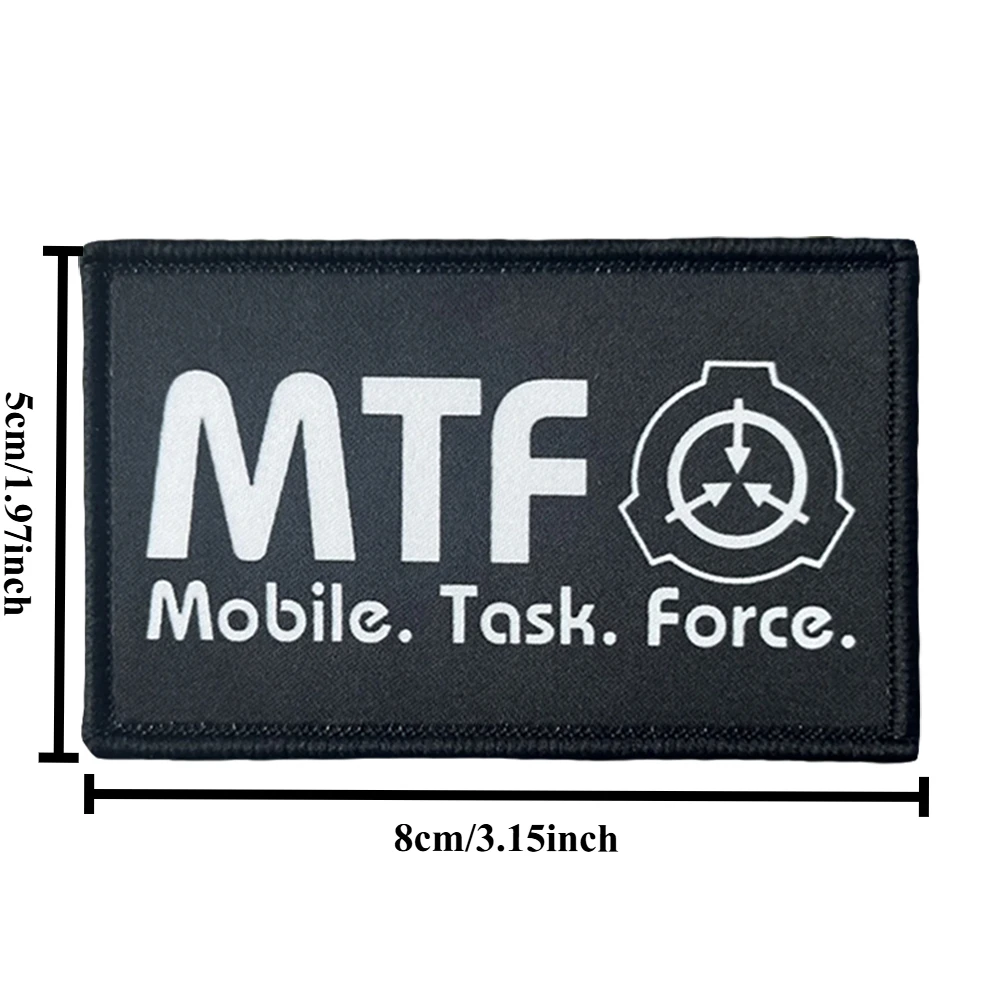 Parche táctico SCP Foundation MFT, parches de gancho y bucle, insignia de moral militar, brazalete del ejército, pegatinas para mochila - imagen 2