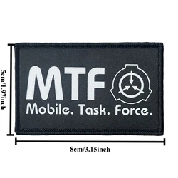 Parche SCP Foundation morale – Velcro táctico para chaleco