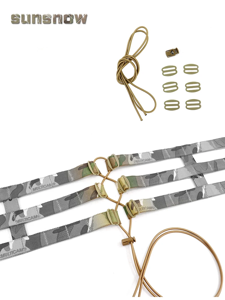 CB BK Chaleco esquelético de 3 bandas Cinturón envolvente lateral Cuerda de conexión elástica - imagen 3