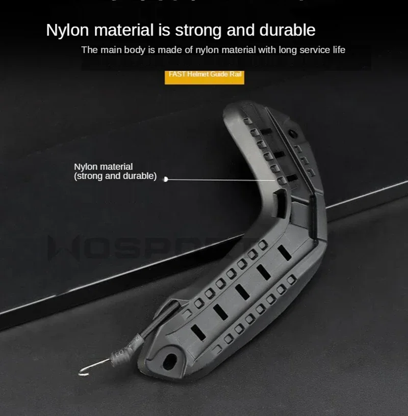 Rieles laterales para casco táctico, accesorios para casco táctico, rieles adaptables para caza y Paintball, accesorios Molle tácticos - imagen 2