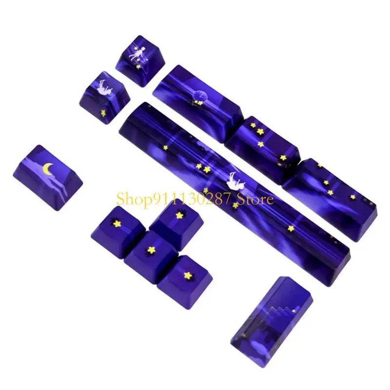 J1HC 12 teclas OEM Perfil KeyCaps PBT Dye Sub Space Enter ESC Dirección KeyCap DIY SET - imagen 2