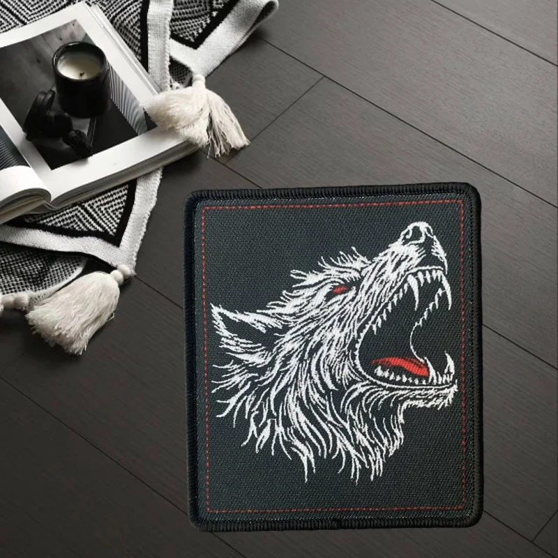 Parche táctico de lobo, insignia de moral con estampado de gancho y bucle, mochila militar, accesorios de decoración de ropa, brazalete adhesivo
