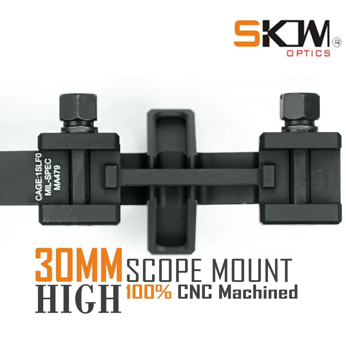 SKWoptics - Anillos de alcance de 30 mm, AR15 alto, montaje CNC, rieles Picatinny 1913, - imagen 4