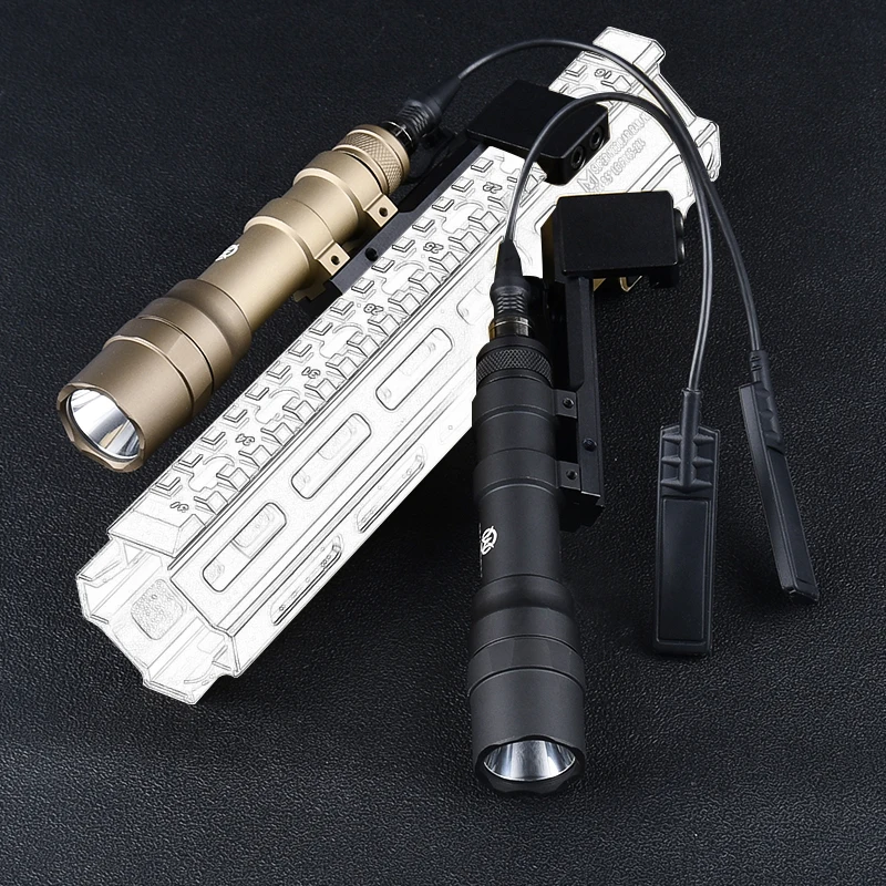 Wadsn-linterna M600DF de 1400 lúmenes, conjunto de montaje fijo Offset, foco LED blanco de alta potencia, luz de caza, Base de explorador, compatible con riel de 20MM - imagen 4