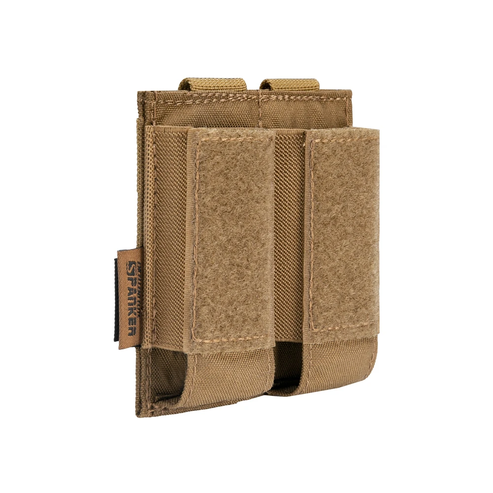 Bolsa táctica para cargador de 9MM, bolsa doble para linterna Molle, funda para caza, accesorio para bolsa Mag al aire libre - imagen 4