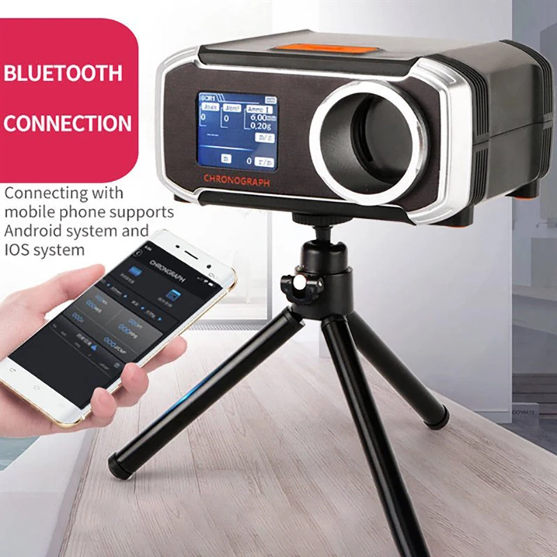 Medidor de velocidad de cronógrafo Compatible con Bluetooth, pantalla LCD de velocidad, instrumentos de medición de velocidad, medidor de velocidad de arco de tirachinas - imagen 2