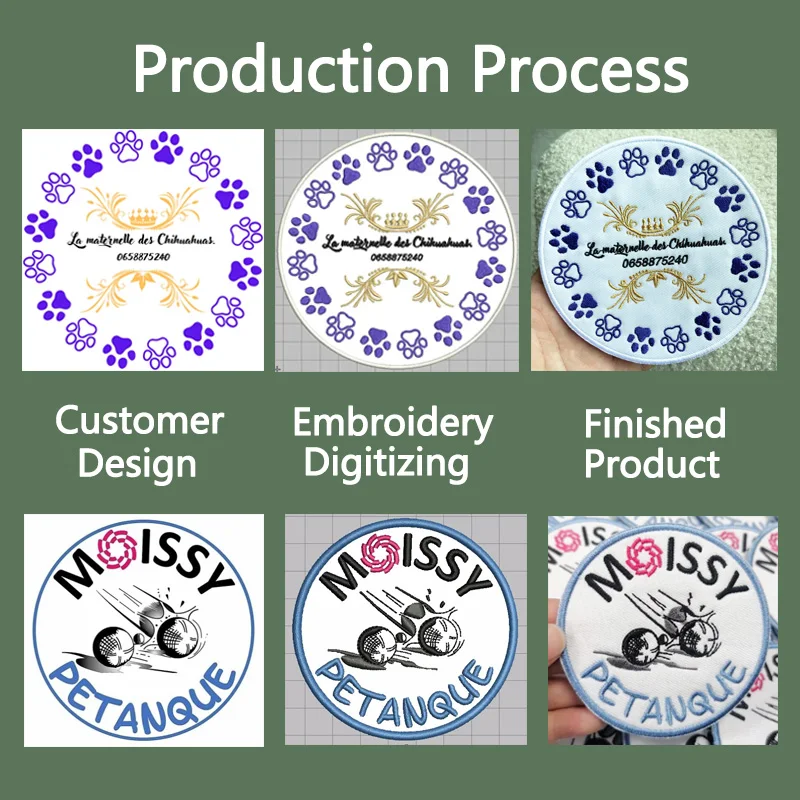 Parche bordado personalizado, parches para planchar, Logo del grupo de equipo, parche Fusible personalizado DIY, parche de gancho y bucle para ropa, chaqueta - imagen 3