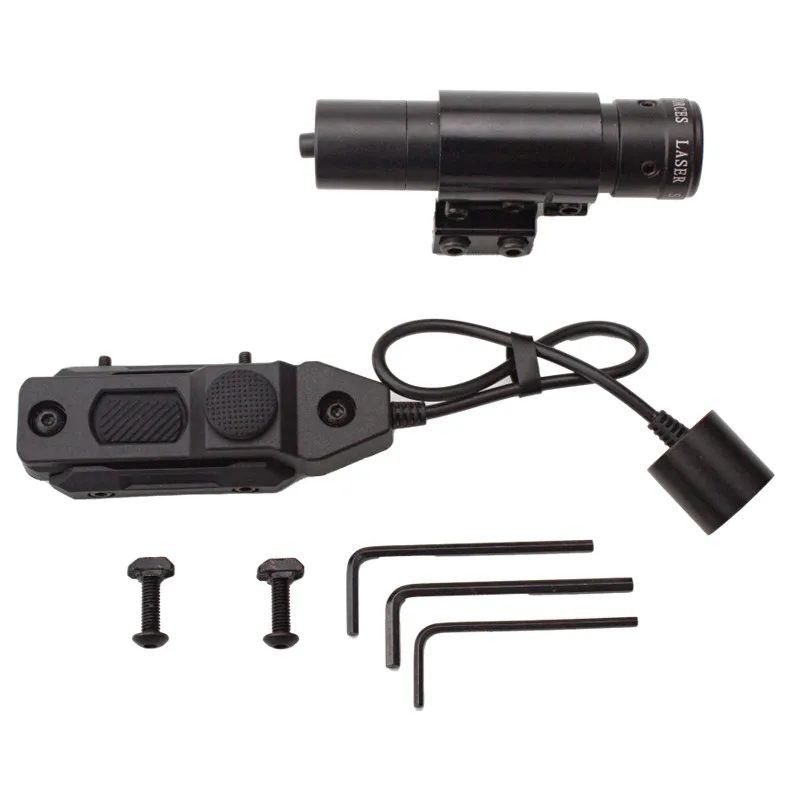 Mira láser roja con montaje en riel de 11 mm/20 mm con interruptor remoto para exteriores - imagen 3