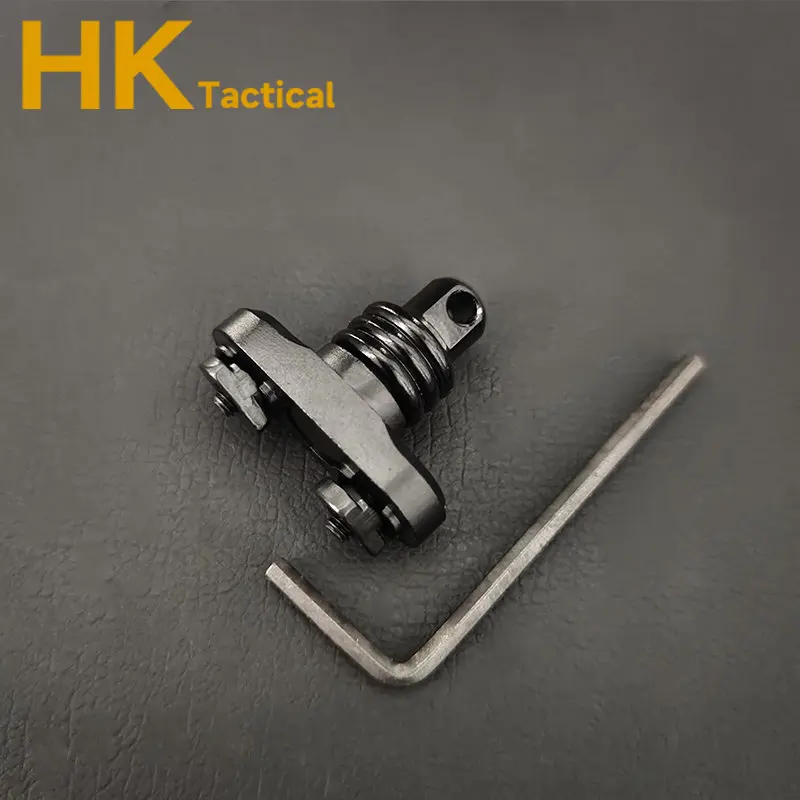 MLOK adaptador giratorio de montaje de eslinga de liberación rápida táctico, hebilla QD desmontable para riel Picatinny de 20mm, accesorios de caza Airsoft - imagen 4