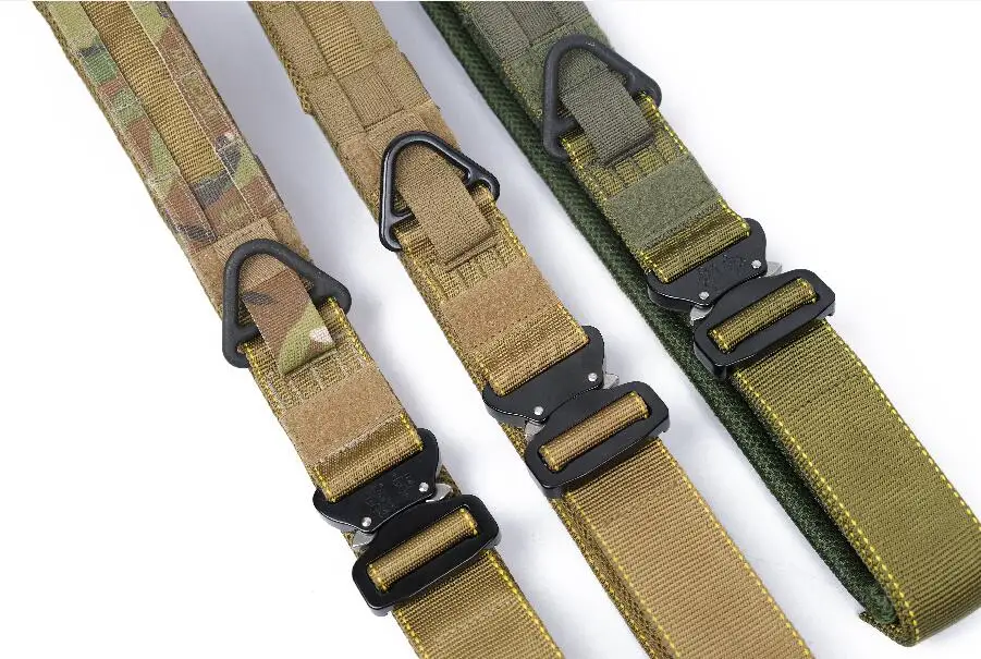 Twinfalcons cinturón táctico de mosquetones, montaje multifunción, forro extraíble Molle Bt11