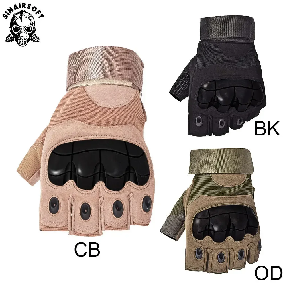 SINAIRSOFT guantes tácticos al aire libre deporte medio dedo militar hombres mujeres combate tiro caza Fitness guantes sin dedos - imagen 5