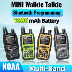 2 uds BAOFENG UV-5R Mini Walkie Talkie multibanda Bluetooth programación frecuencia de copia inalámbrica 999CH alta potencia tipo C Radioaficionado