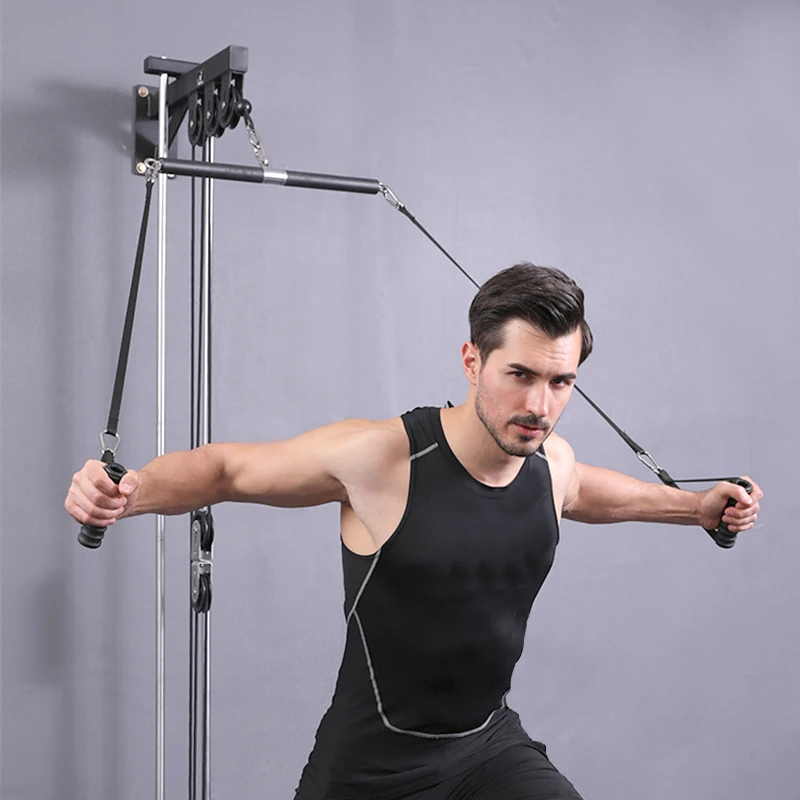 Juego de Cables Multifunción para Gimnasio en Casa: Cuerda de Entrenamiento para Bíceps y Tríceps, Barra de Dominadas, Agarradera para Máquina de Poleas - imagen 2