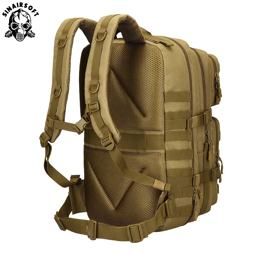 Mochila táctica SINAIRSOFT, mochilas de viaje de gran capacidad para hombre, bolsas multifuncionales impermeables para deportes al aire libre - imagen 5