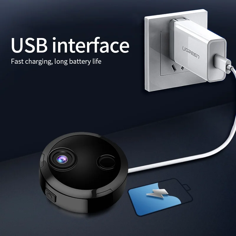 Minicámara IP inalámbrica HD 1080P, cámara de visión nocturna, vigilancia de seguridad para el hogar inteligente, Wifi, control remoto con detección de movimiento - imagen 3