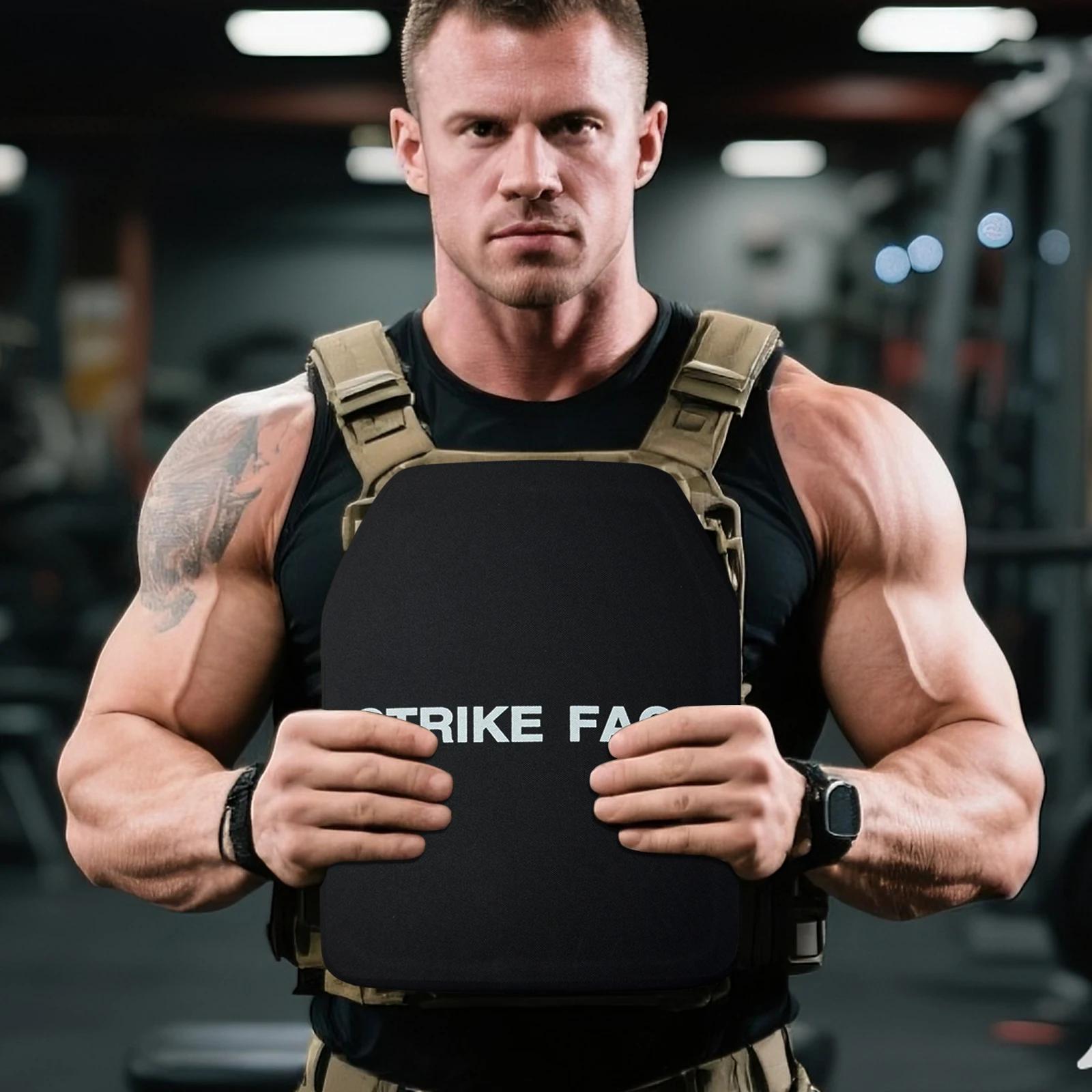 UNIONTAC AK47, SS109 y M80 10X12 SAPI placa a prueba de balas de curva única NIJ III + /NIJ 0101.06 Panel balístico independiente de alúmina y PE - imagen 3