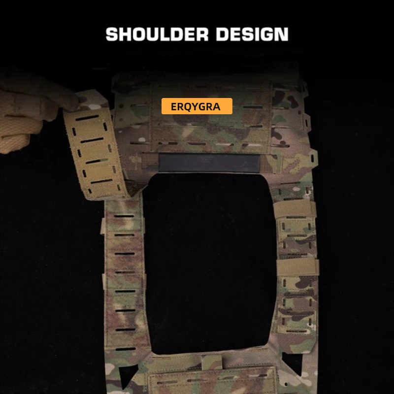 ERQYGRA chaleco táctico ligero CS, entrenamiento de tiro, Molle, caza, protector ajustable, accesorios de combate para Airsoft al aire libre - imagen 3