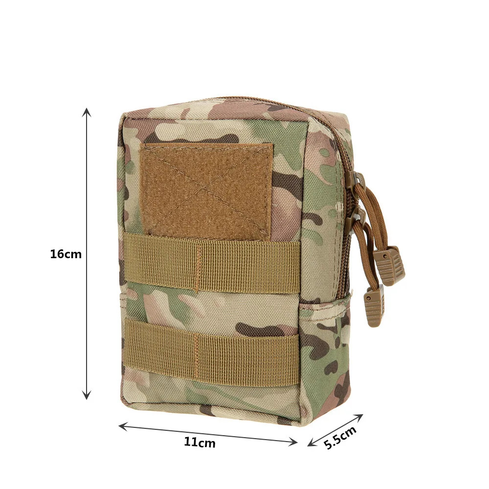 Molle-riñonera táctica EDC, bolsa de herramientas de utilidad para acampar, bolsa médica de supervivencia con plataforma para pierna, Panel de aparejo de muslo - imagen 5