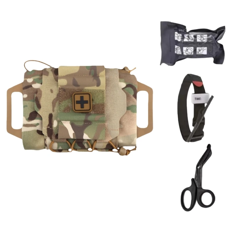 Combinación de botiquín de primeros auxilios para caza al aire libre, juego combinado de botiquín de primeros auxilios de desplegamiento rápido extraíble y desmontable - imagen 2