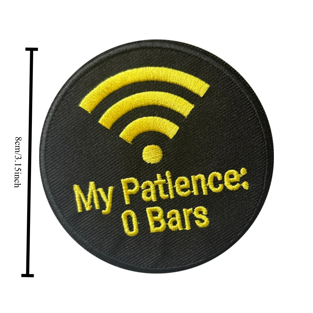 Parche táctico My Patience 0 Bars con velcro para ropa y mochilas - imagen 2