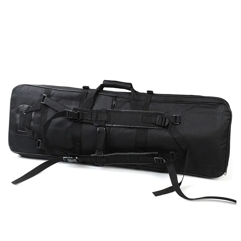 Bolsa de transporte para Rifle doble de 85/100/120cm, mochila, funda para Airsoft, mochila de caza, estuche largo para pistolas, bolsas de transporte cuadradas - imagen 5