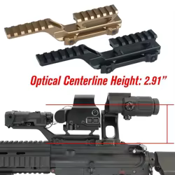 UNITY FAST FTC Mount 2,91 "551 558 G33 G43 palanca altura óptica soportes tácticos Riser Scope T01 Red Dot Sight PEQ-15 Riser Mount