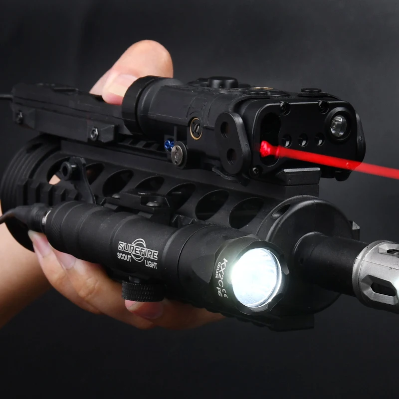 WADSN táctica NGAL rojo verde azul, indicador láser Surefir M300A, luz exploradora de caza con interruptor de Control Dual AXON, ajuste de 20MM - imagen 2