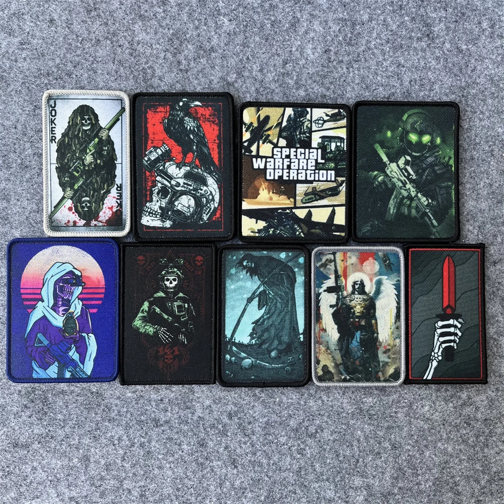 Insignia de moral de Chevron "Spawn, Corps", parches tácticos Airsoft, brazalete de operaciones especiales del ejército militar, mochila, pegatinas de gancho - imagen 2