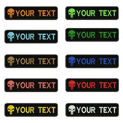 Parche táctico calavera personalizado termoadhesivo con velcro