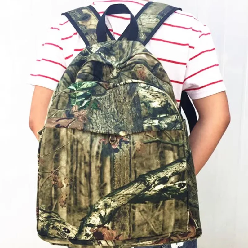 Bionic Jungle Camo Backpack Outdoor Sports Travel Backpack Fashion Trend Leisure Personality Big Tree Camo Hunting Backpack - imagen 5