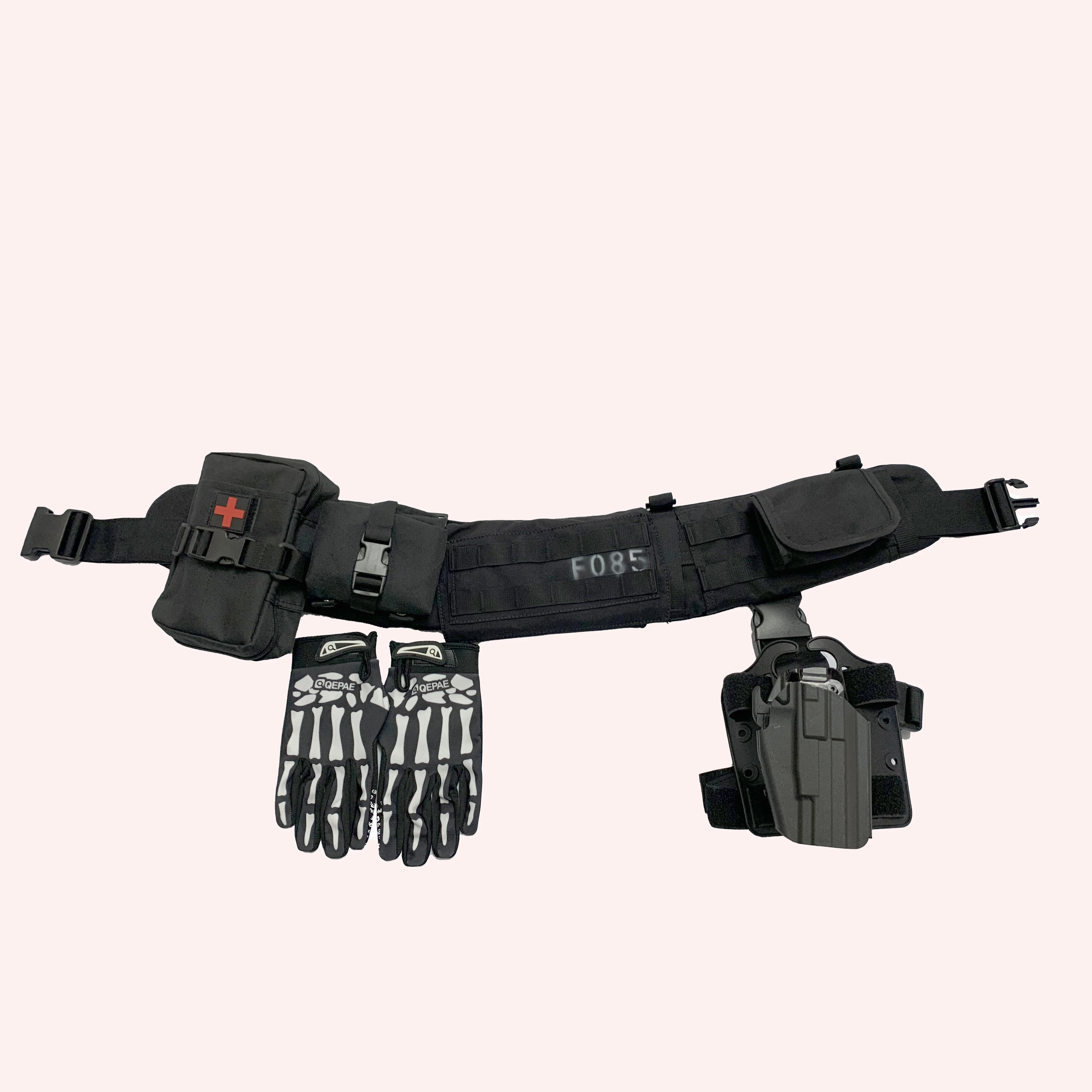 Conjunto de equipo de cintura estilo COD Ghost Nightwar Airsoft Call of Duty 19 Night Raid Ghost, conjunto de cinturón para Cosplay, equipo táctico para exteriores - imagen 3