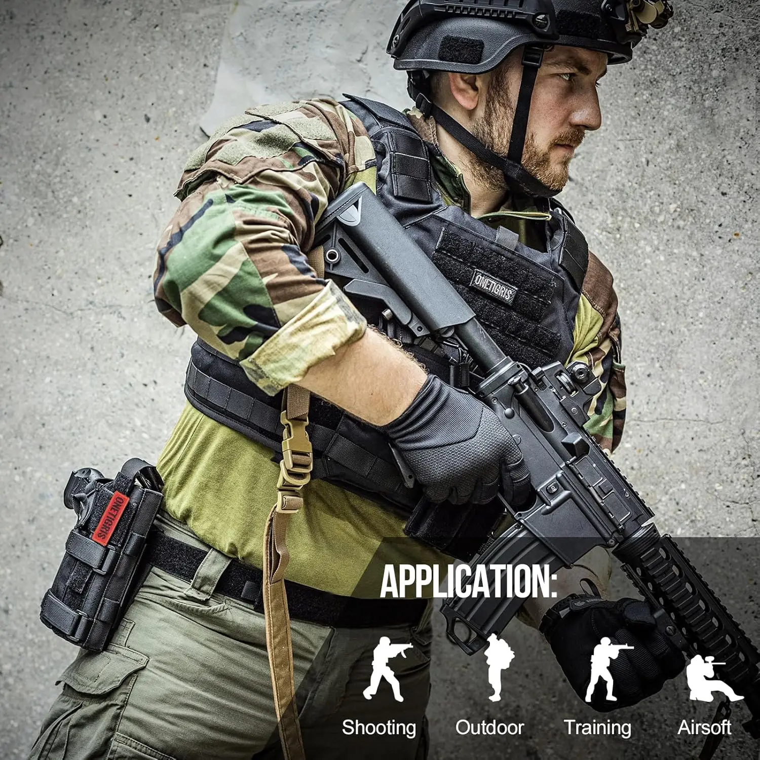 Funda para pistola ONETIGRIS, funda para pistola para diestros para la mayoría de pistolas compactas de tamaño mediano y completo, 1911 Glock17/19/20/21 M & P Shield de 9mm - imagen 5