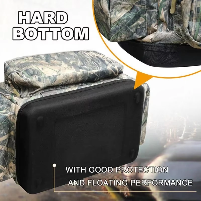 Bolso de mano resistente para caza de patos al aire libre, bolso de hombro flotante para caza, bolso ciego de camuflaje con bolsa de PVC transparente, fondo duro - imagen 4