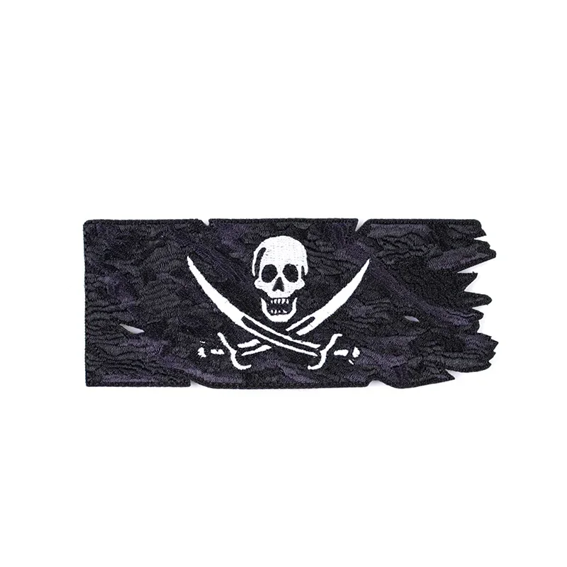 Give Away Loop Top Ten Parches de gancho y bucle de bandera pirata para ropa Emblema de moral táctica en mochila Parche militar Apliques - imagen 4