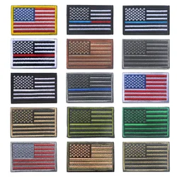 Parche bordado velcro americana para mochila táctica