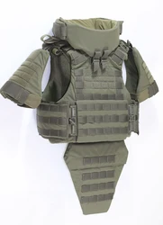 Chaleco táctico MOLLE con protectores de hombro