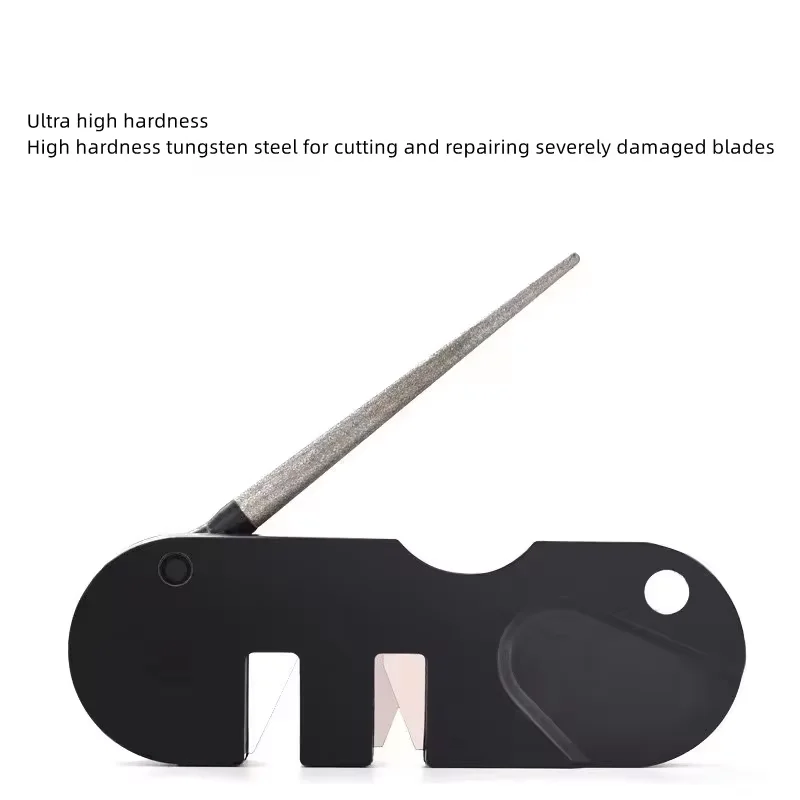 Afilador de herramientas de diamante, equipo de campamento, afilado de cerámica de tungsteno, gancho de pescado, cuchillo de carburo de bolsillo, piedra de afilar, herramientas portátiles para exteriores - imagen 4