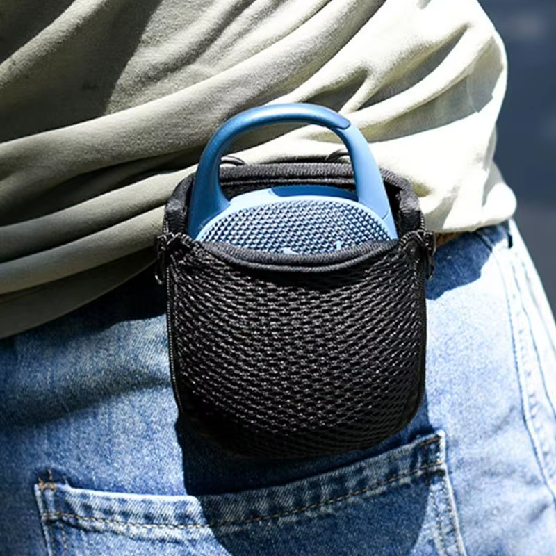 Soporte cinturón para altavoz con estuche transporte y correa hombro - imagen 4