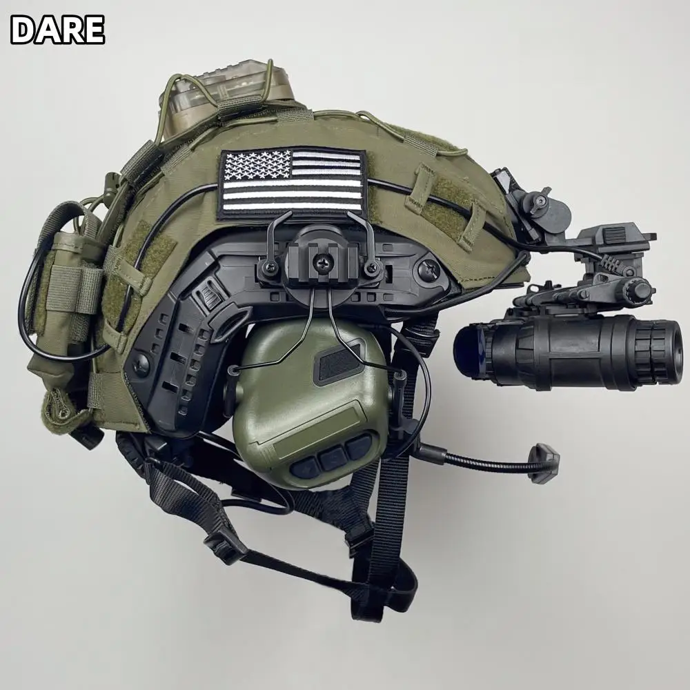 Juego de Paintball táctico Airsoft, conjunto completo de casco ruso rápido, camuflaje EMR/armadura de cosplay verde ranger, equipo de campo - imagen 4