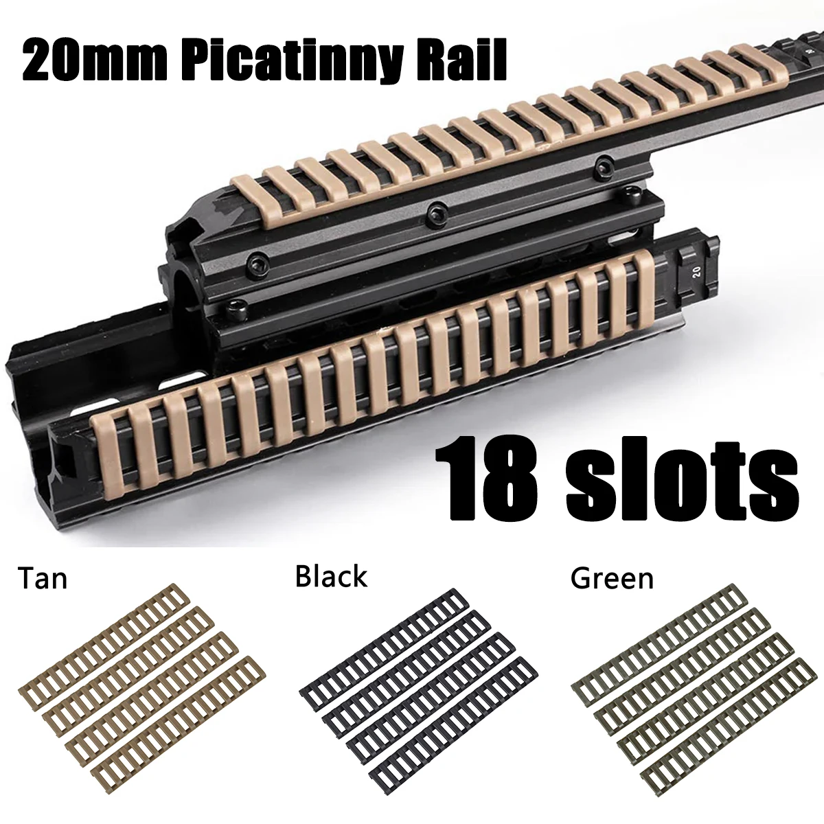 Protector Riel Picatinny 20mm – Cubierta Antideslizante y Térmica - imagen 5