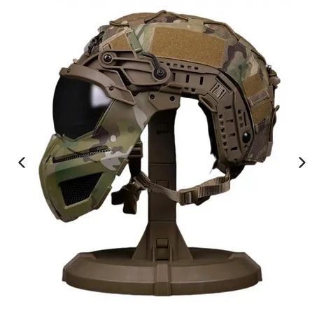 Casco táctico FAST para exteriores con máscara de gafas desmontables, versión de protección total - imagen 5